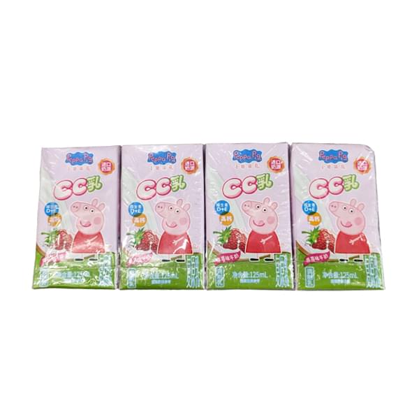 小猪佩奇CC乳草莓味 125ml*4