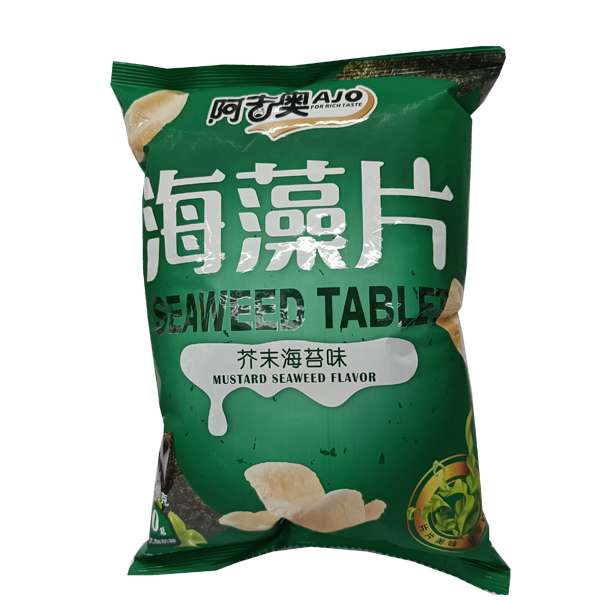阿吉奥海藻片（芥末海苔味） 42克