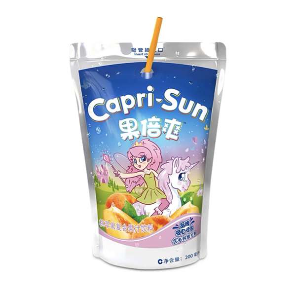 果倍爽桃苹果复合味果汁饮料 200ml