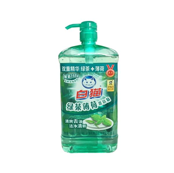 白猫绿茶薄荷洗洁精 1020克