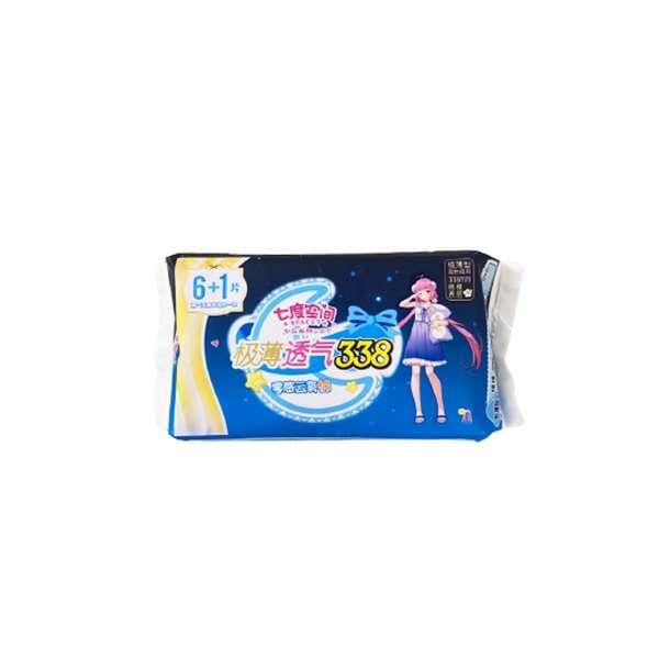 七度空间极薄透气338mm夜用卫生巾 338mm*7p