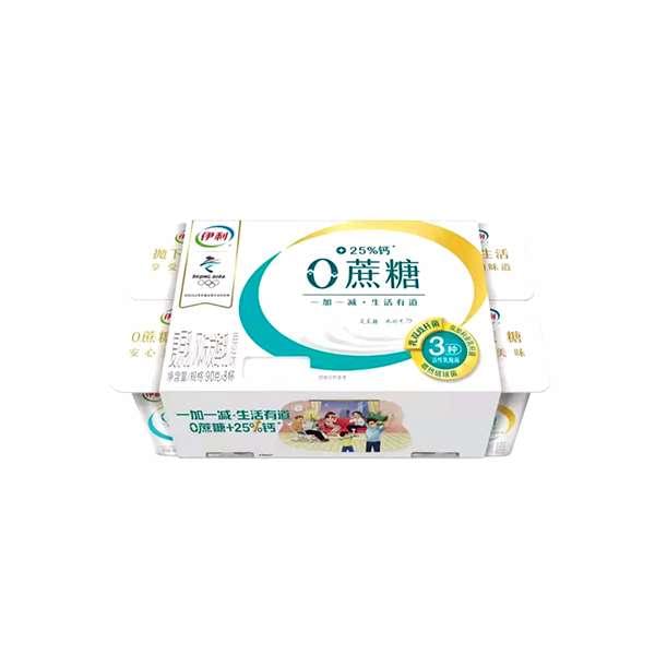 伊利0蔗糖原味酸奶 90克*8