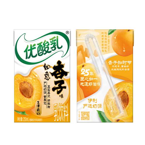 伊利优酸乳如意杏子味 250ml