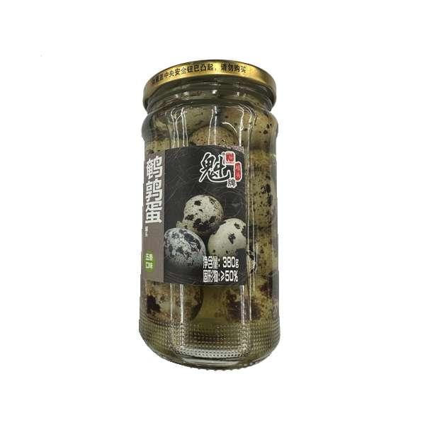 魁牌五香鹌鹑蛋罐头 380克