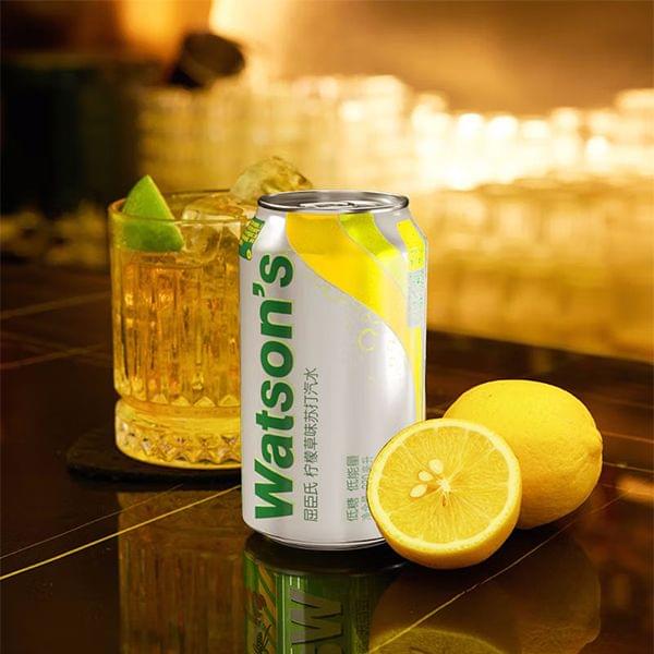 屈臣氏苏打水柠檬草味 330ml