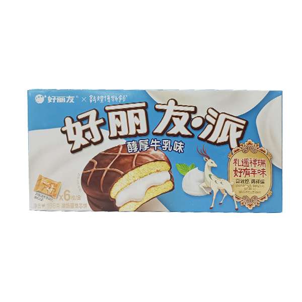 好丽友.派醇香厚牛乳味 198克