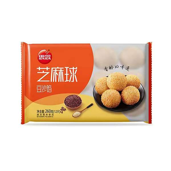 思念豆沙芝麻球 260克