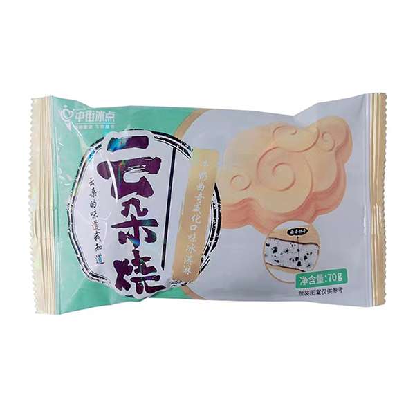 中街云朵烧牛奶曲奇威化口味冰淇淋 70克
