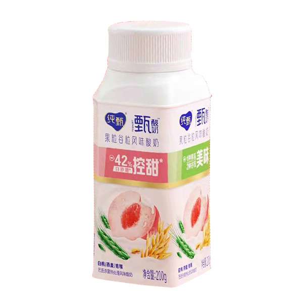 蒙牛纯甄白桃燕麦青稞酸奶 200克