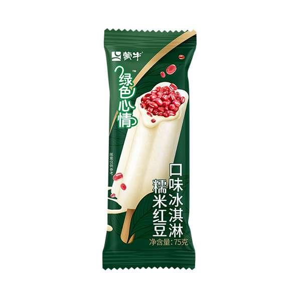 蒙牛绿色心情糯米红豆雪糕 75克