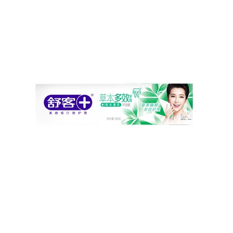 舒客多效草本牙膏草本薄荷味 180克