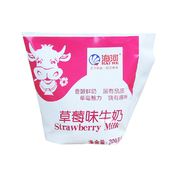 海河草莓味牛奶 220ML