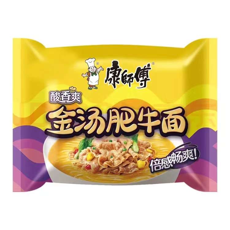 康师傅经典金汤肥牛袋面 105克