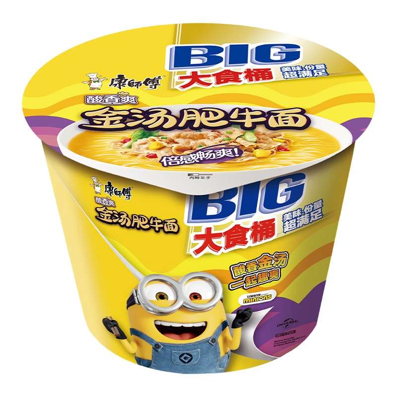 康师傅大食桶金汤肥牛面 148克
