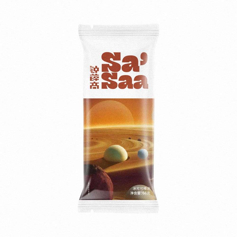 钟薛高sasaa冰可可棒冰 68克