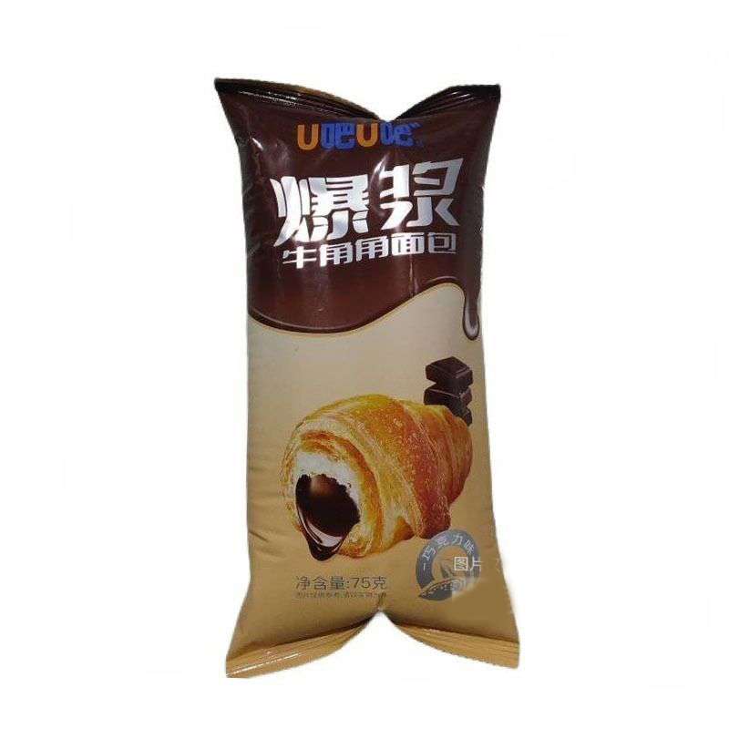 U吧u吧-爆浆牛角包（巧克力） 75 克