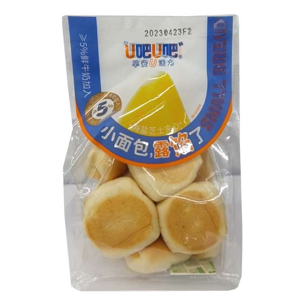 U吧U吧海盐芝士夹心小面包 120克