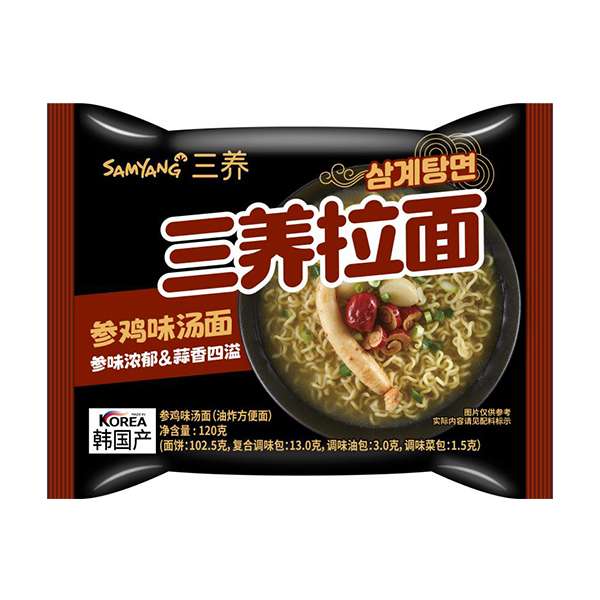 三养参鸡汤面 120克