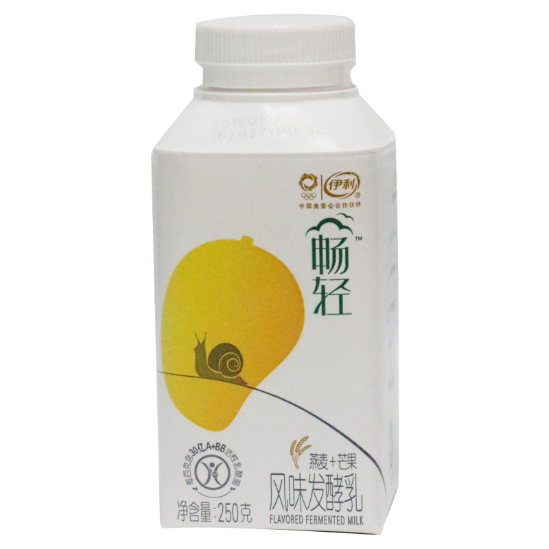 伊利 畅轻燕麦芒果味酸奶益生菌风味发酵乳 250ml/瓶