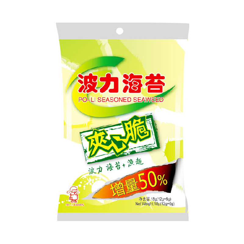 波力 海苔夹心脆 18g/袋