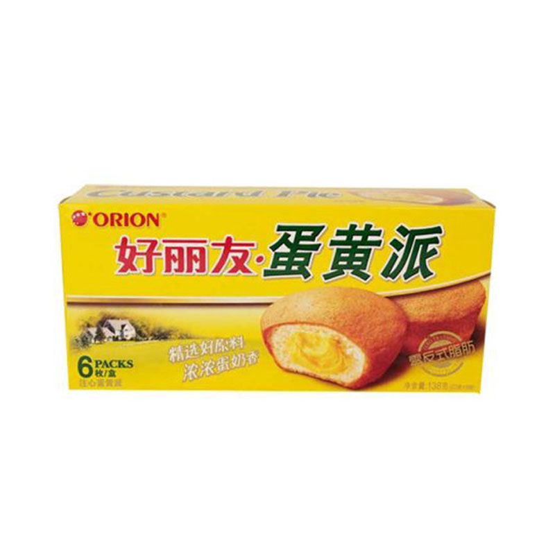 好丽友 蛋黄派蛋糕6枚 138g/盒