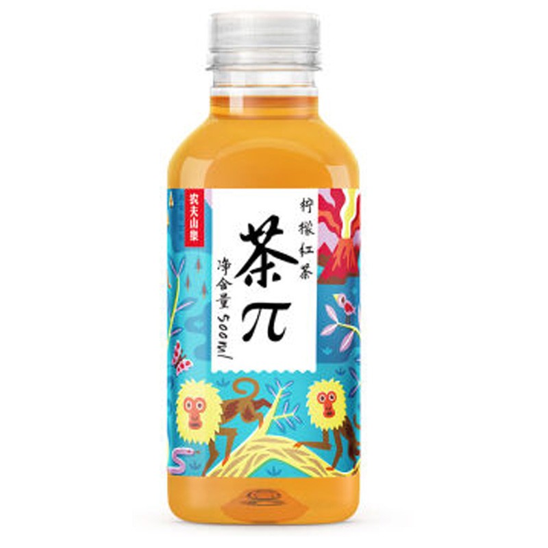农夫山泉 茶π柠檬红茶果味饮料 500ml/瓶