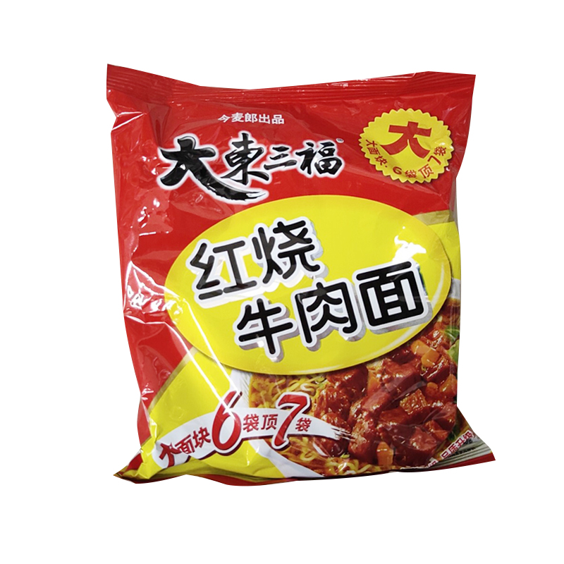 今麦郎 大东三福红烧牛肉面方便面速食快餐 90g/袋