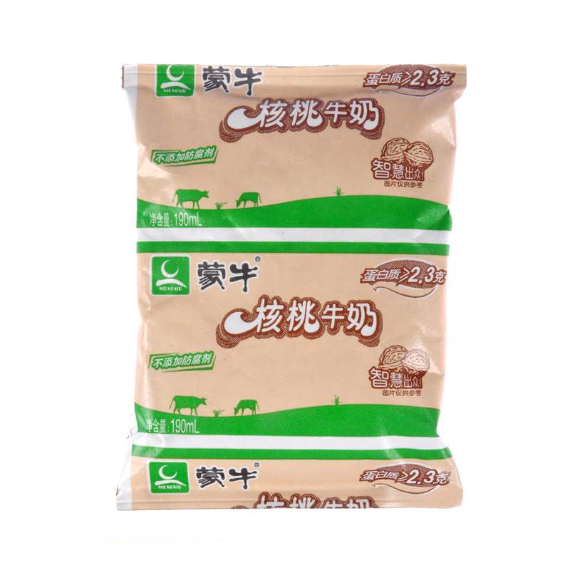 蒙牛 核桃牛奶 190ml/袋