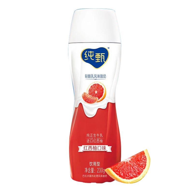 蒙牛纯甄红西柚口味酸奶230g/瓶