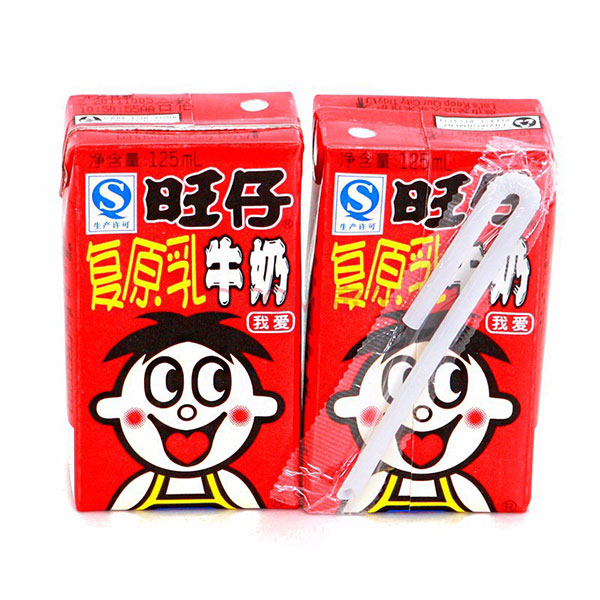 旺仔牛奶 利乐包饮品 125ml*4包/联