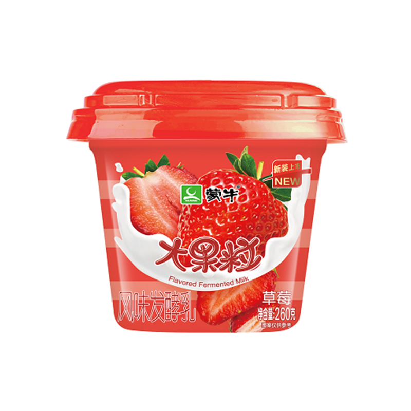 蒙牛 大果粒粒粒草莓风味酸牛奶 260g/杯