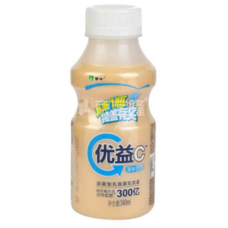 蒙牛优益C原味活菌型乳酸菌饮品 340ml/瓶