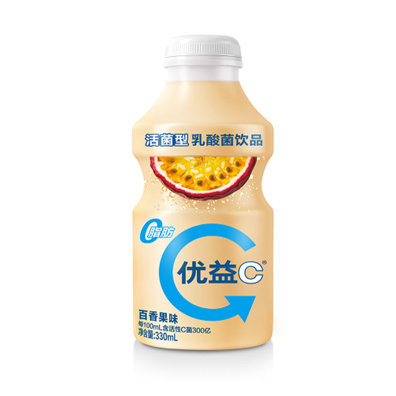 蒙牛 优益C百香果味活菌型乳酸菌饮品 330ml//瓶