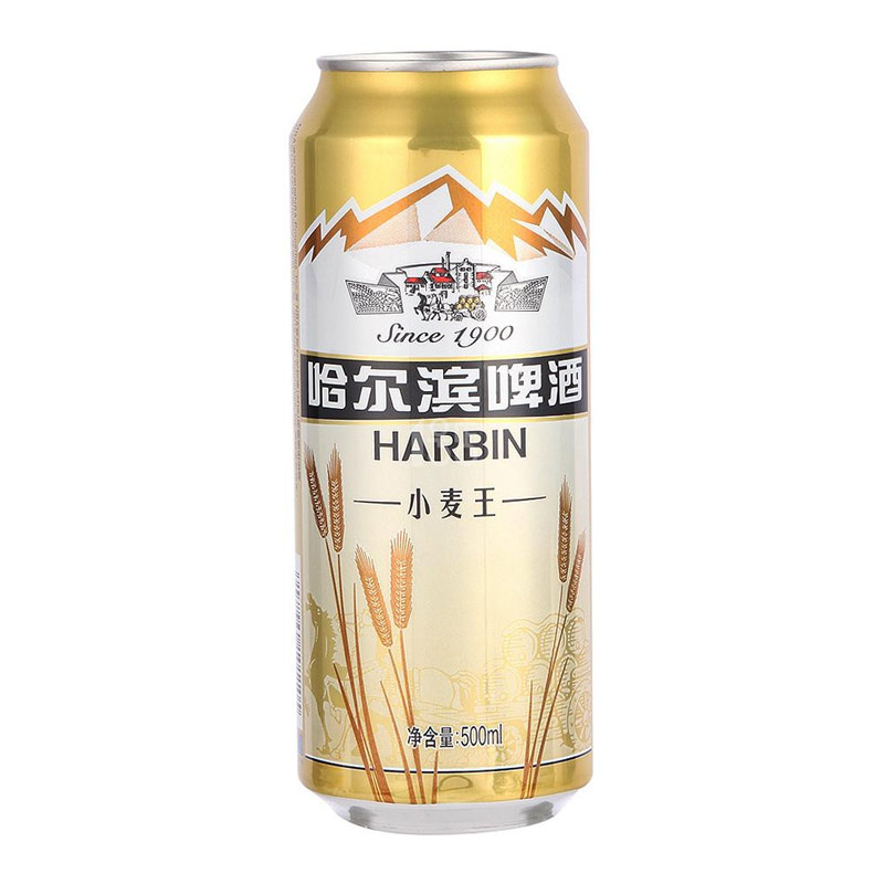 哈尔滨啤酒 哈啤小麦王啤酒 500ml/罐