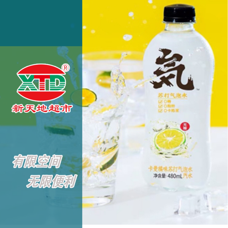 元气森林 热销款卡曼橘味苏打气泡水饮料 480ml/瓶