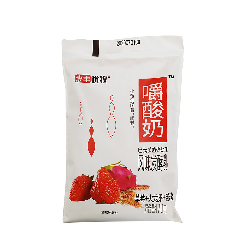 惠丰 嚼酸奶(草莓火龙果燕麦)风味发酵乳 170g/袋