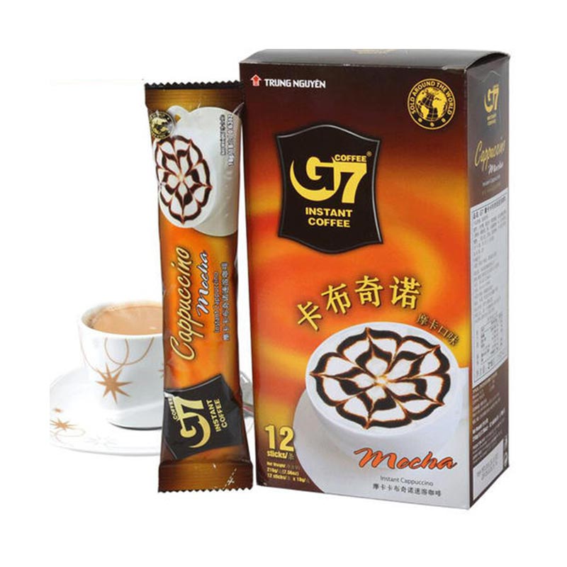 G7 摩卡卡布奇诺速溶咖啡 18g*6/盒
