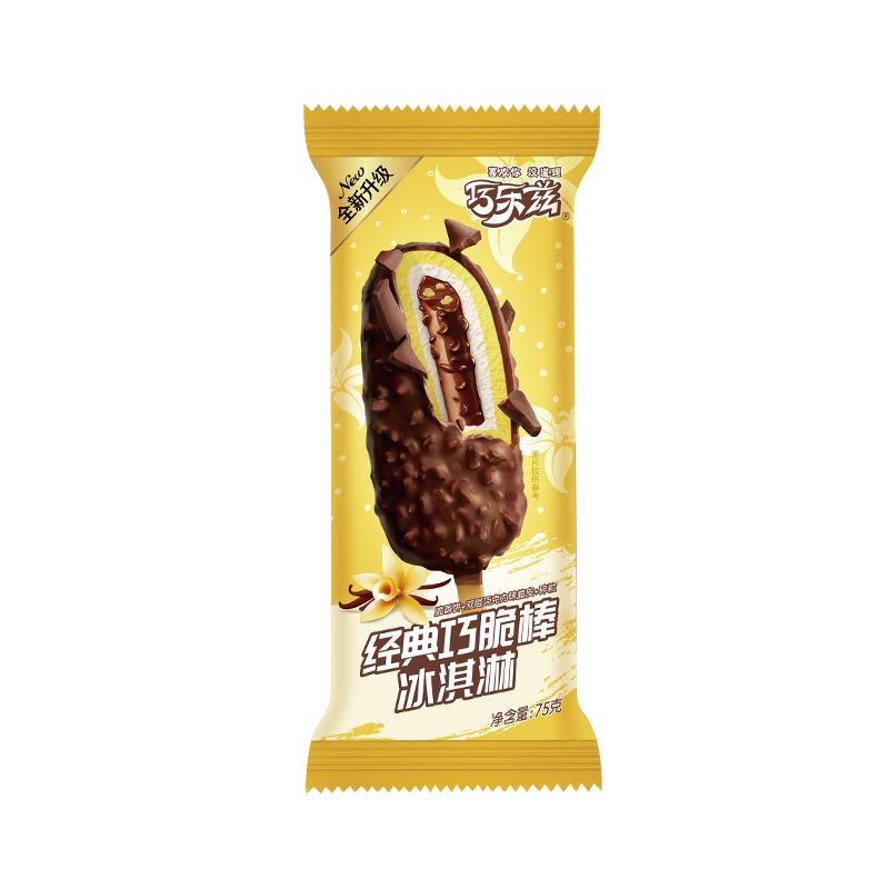 伊利巧乐兹 经典巧脆棒香草巧克力味雪糕 75g/支