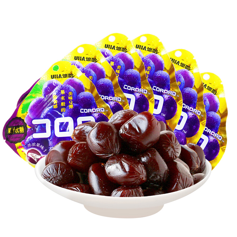 悠哈酷露露葡萄味软糖 52g/袋