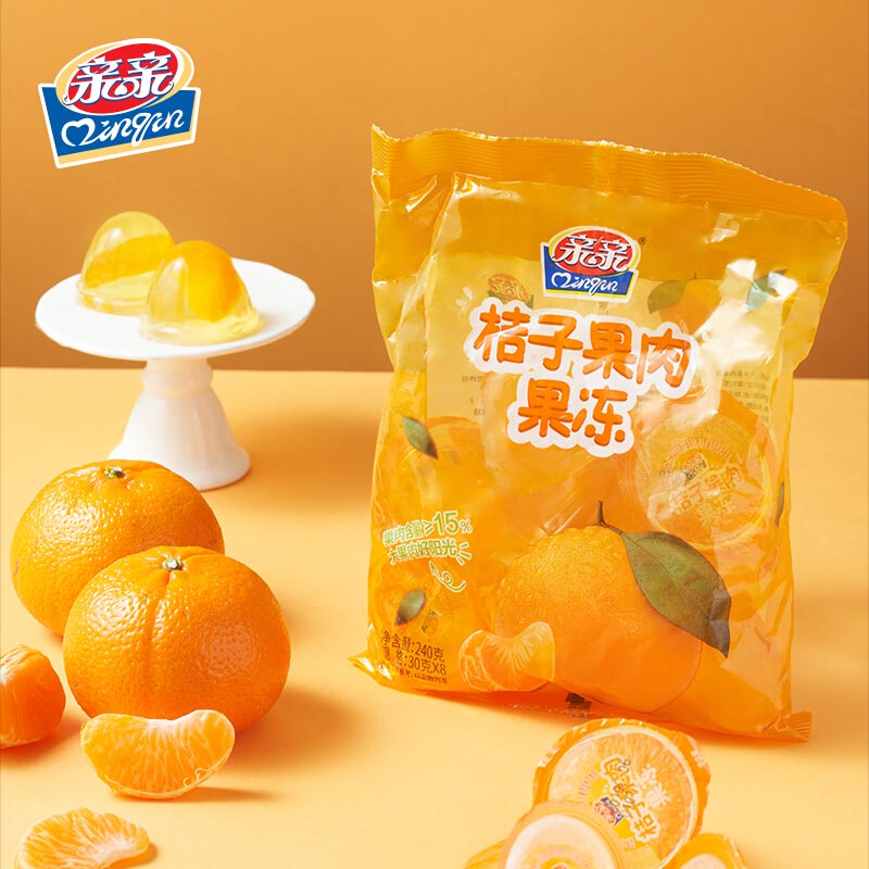 亲亲果肉果冻桔子味450g/袋