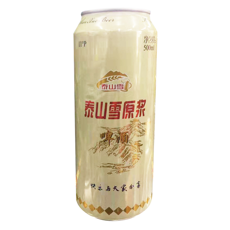 泰山雪 原浆金罐啤酒500ml/听
