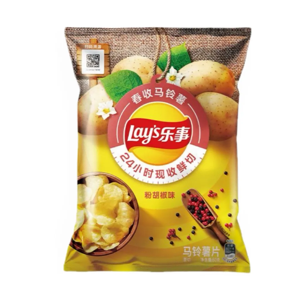 乐事 薯片粉胡椒味薯片 60g/袋