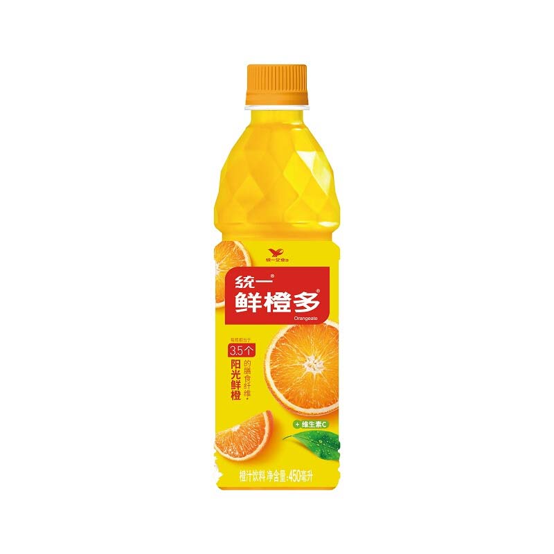统一鲜橙多450ml/瓶