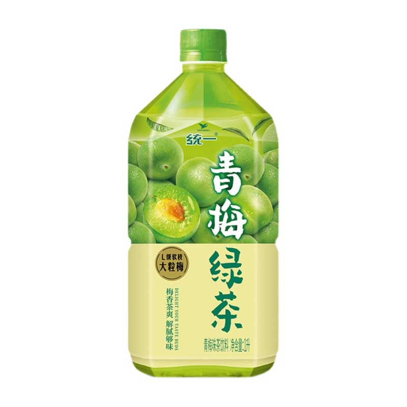 统一 青梅绿茶饮料 1L/瓶
