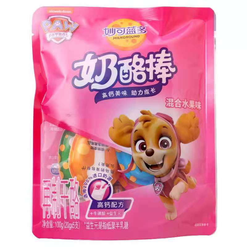 妙可蓝多奶酪棒混合水果味再制干酪 100g/袋