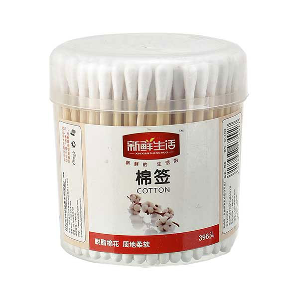 新鲜生活棉签罐装200支/盒