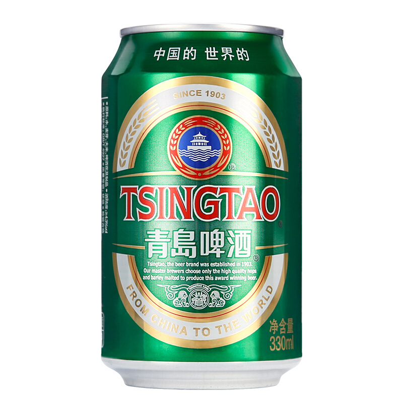 青岛啤酒经典11度330ml/罐