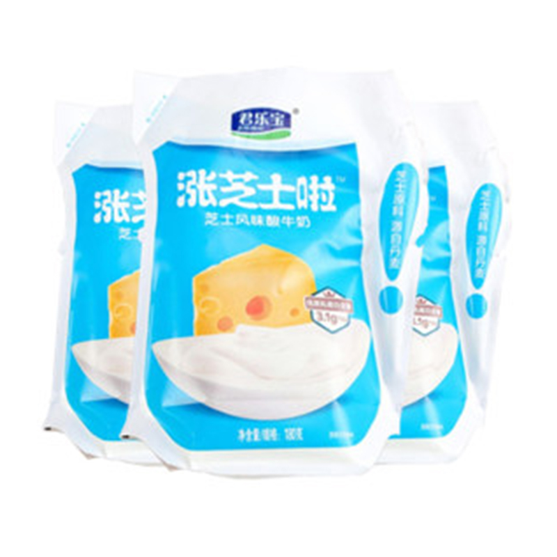 君乐宝涨芝士啦西梅紫米风味酸牛奶 180g/袋