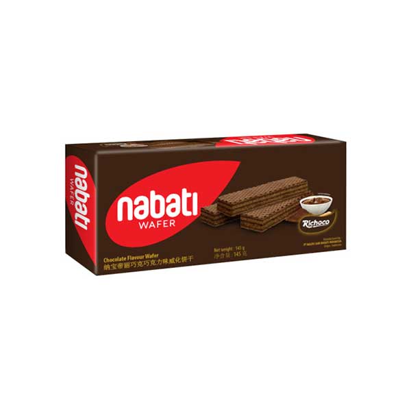 纳宝帝丽芝士巧克力味威化饼干145g/盒