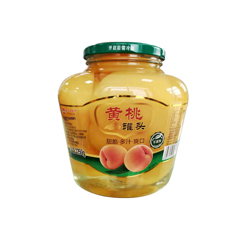 新天地 糖水黄桃罐头 1250g/罐